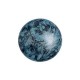 Les perles par Puca® Cabochon 14 mm - Metallic mat blue spotted 23980/65325